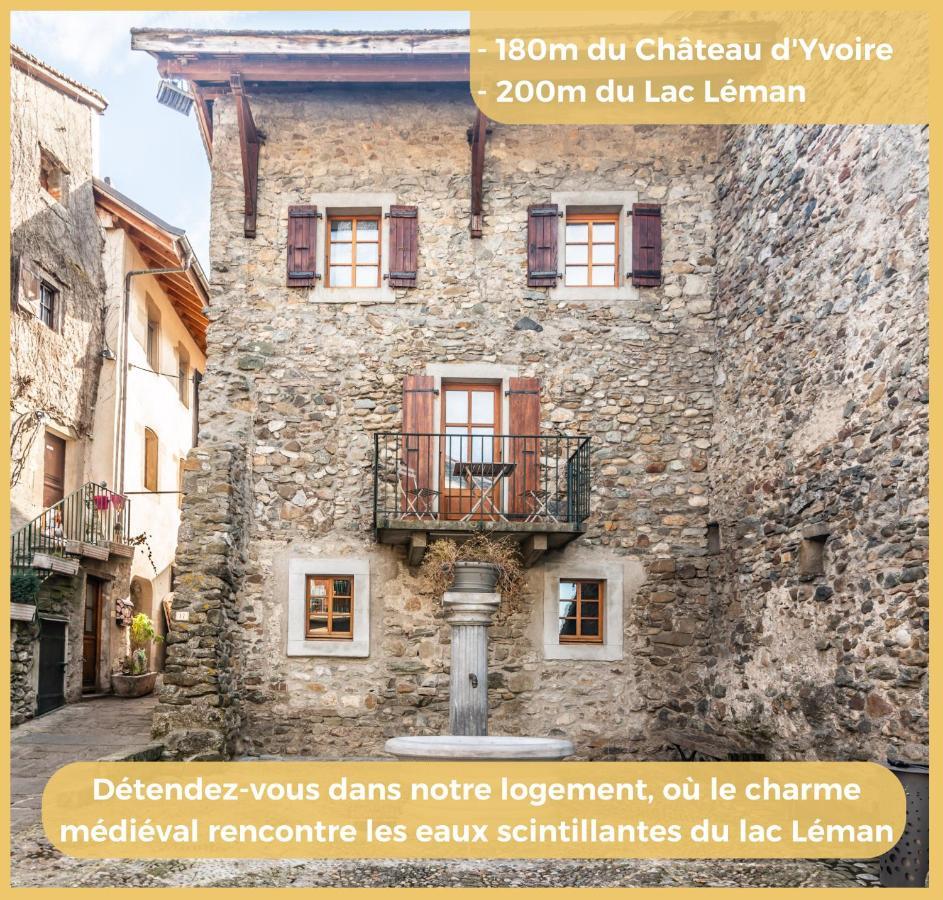 Maison En Duplex I Yvoire I Lac Leman I Medievale Eksteriør bilde